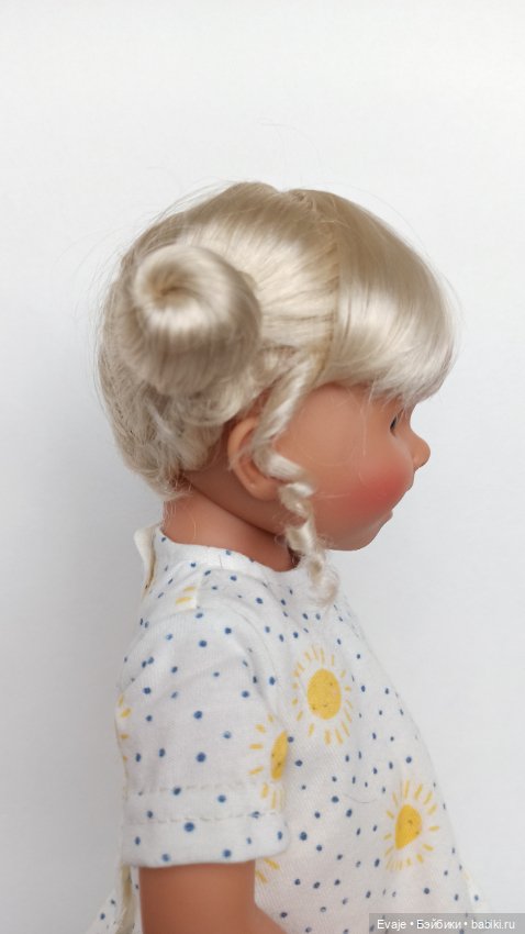 Парики 8-9" - Бобышки с локонами, 2 цвета. Подходят Meadow dolls 28 см, Wichtel (Вихтель) (фото 2)