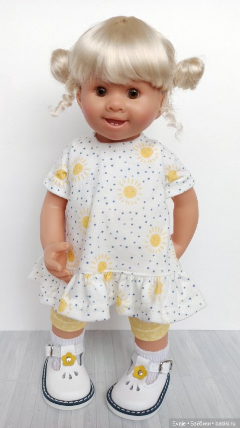 Парики 8-9" - Бобышки с локонами, 2 цвета. Подходят Meadow dolls 28 см, Wichtel (Вихтель)