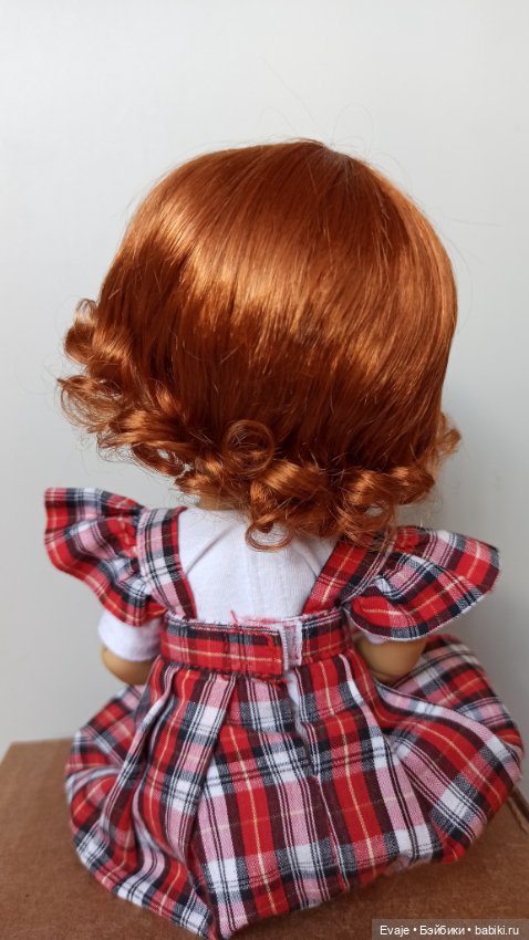 Парики 8-9" - Мелкие кудряшки, три цвета. Подходят Meadow dolls 28 см, Wichtel (Вихтель) (фото 3)