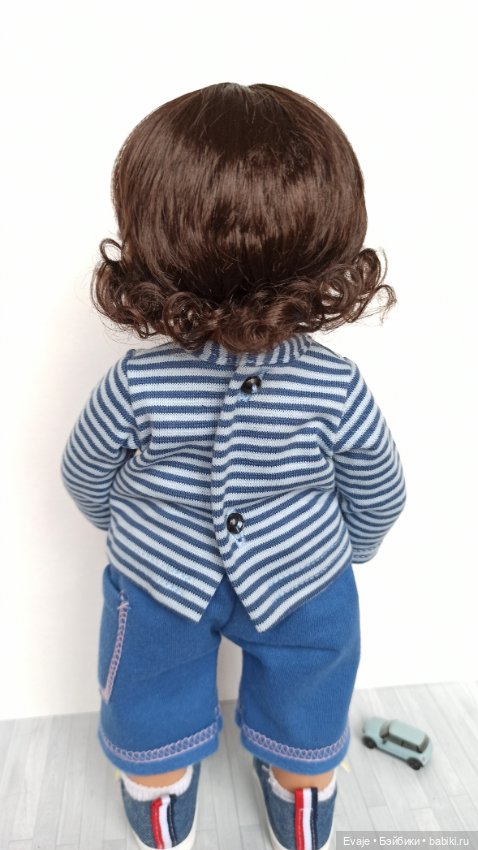 Парики 8-9" - Мелкие кудряшки, три цвета. Подходят Meadow dolls 28 см, Wichtel (Вихтель)