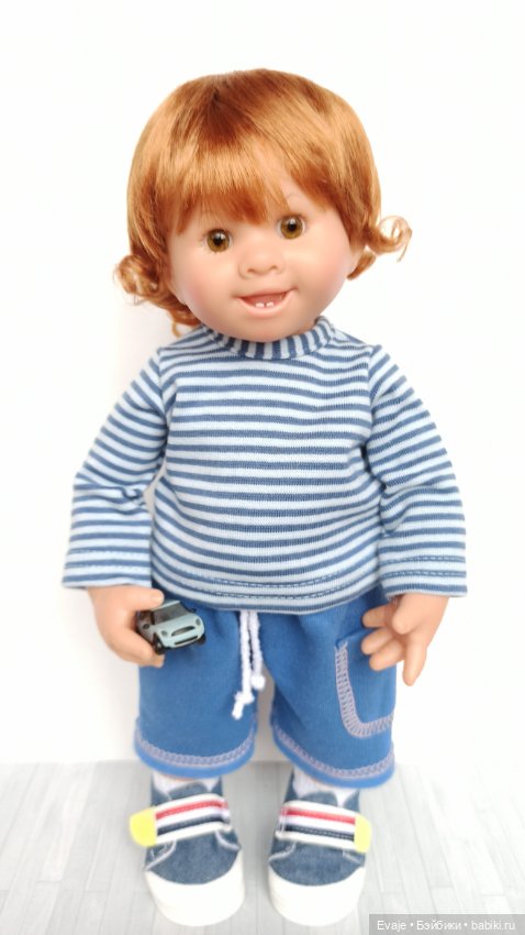 Парики 8-9" - Мелкие кудряшки, три цвета. Подходят Meadow dolls 28 см, Wichtel (Вихтель) (фото 4)