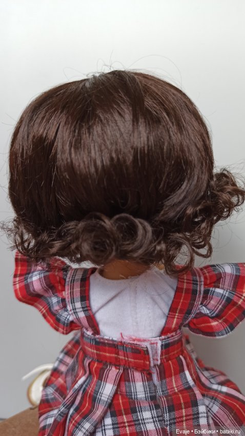 Парики 8-9" - Мелкие кудряшки, три цвета. Подходят Meadow dolls 28 см, Wichtel (Вихтель)