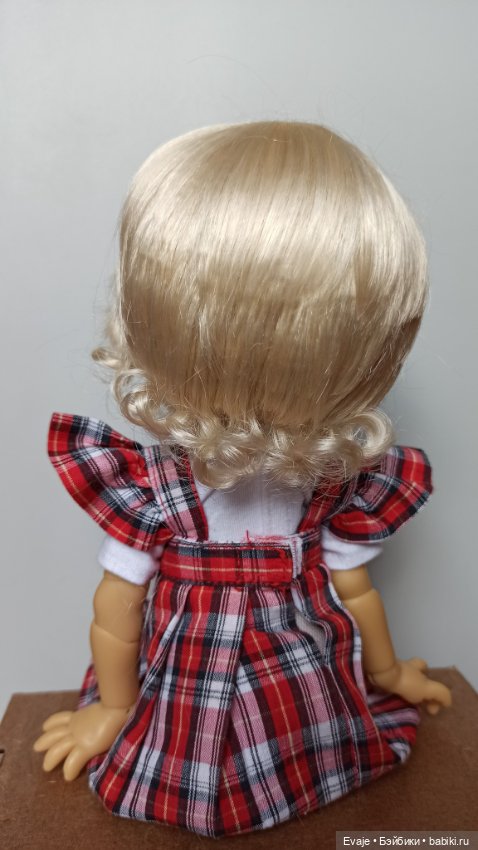 Парики 8-9" - Мелкие кудряшки, три цвета. Подходят Meadow dolls 28 см, Wichtel (Вихтель) (фото 7)