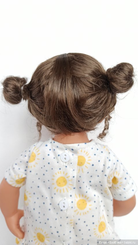 Парики 8-9" - Бобышки с локонами, 2 цвета. Подходят Meadow dolls 28 см, Wichtel (Вихтель) (фото 6)