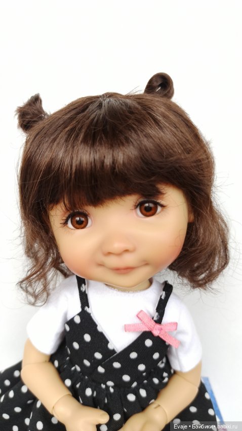 Парики 8-9" - Волнистый с двумя петельками, 5 цветов. На Meadow dolls 28 см, Wichtel (Вихтель) (фото 10)