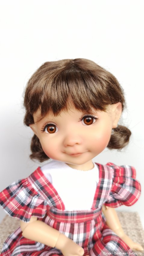 Парики 8-9" - Французские косички, 7 цветов. На Meadow dolls 28 см, Руби Ред 37 см, Wichtel (фото 10)