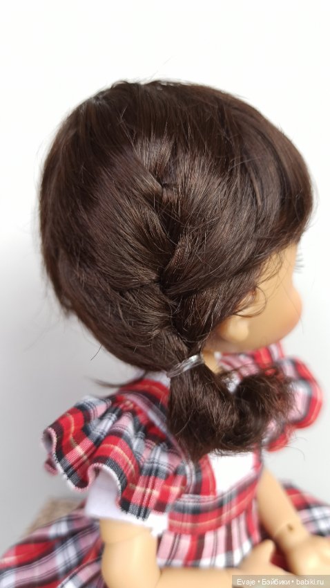 Парики 8-9" - Французские косички, 7 цветов. На Meadow dolls 28 см, Руби Ред 37 см, Wichtel
