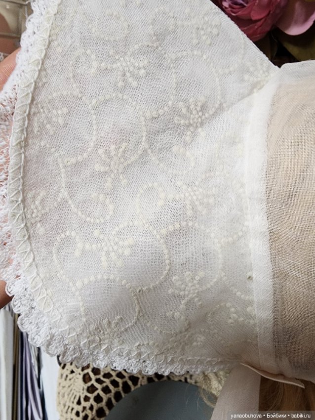 Винтажные чепчики для антикварных и винтажных кукол (фото 2)