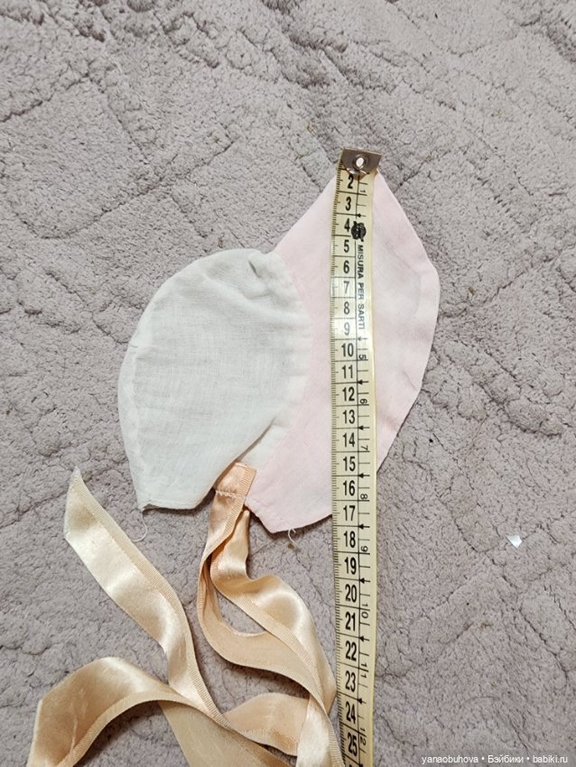 Винтажные чепчики для антикварных и винтажных кукол (фото 10)