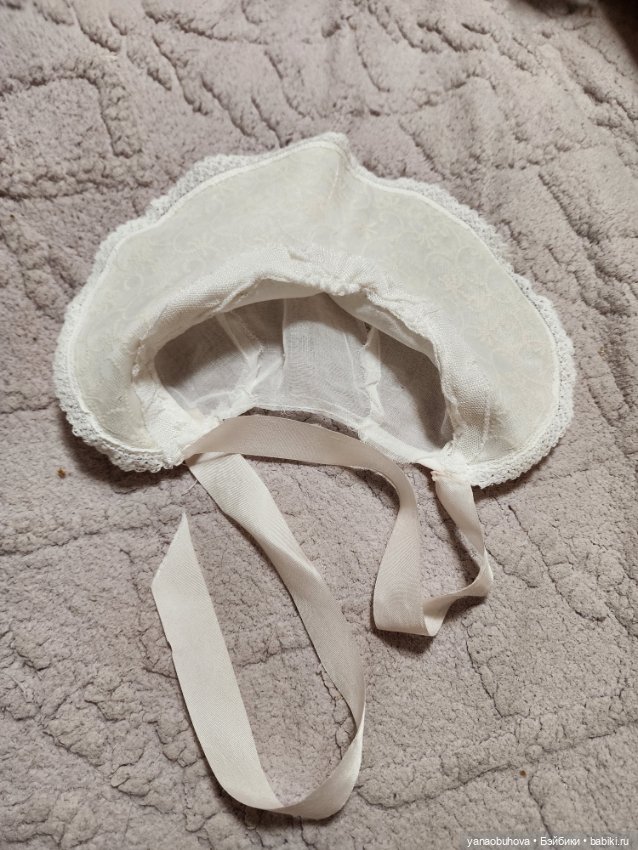 Винтажные чепчики для антикварных и винтажных кукол (фото 4)