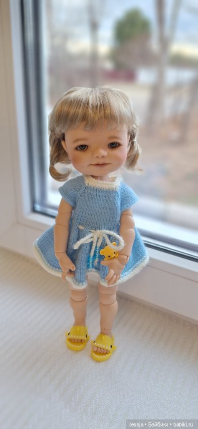 Пельмешка Элла с потрясающим мейком от Шарлин Смит. Dumplings Ella cream от Meadow dolls