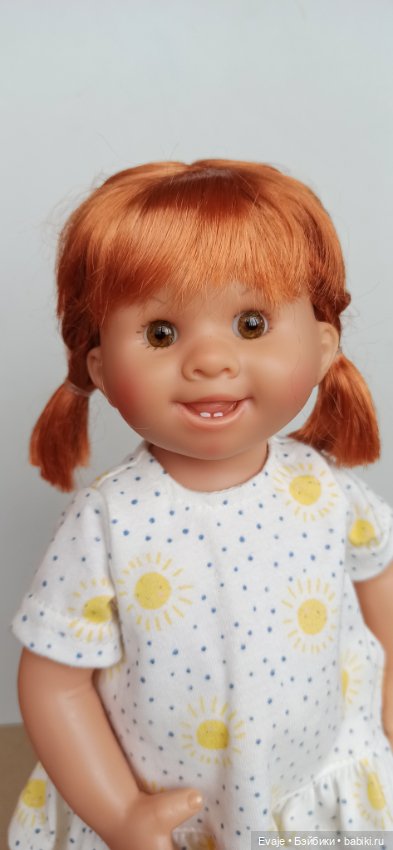 Парики 8-9" - 5 моделей, на Meadow dolls 28 см, Wichtel (фото 10)