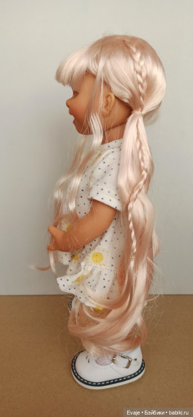 Парики 8-9" - 5 моделей, на Meadow dolls 28 см, Wichtel (фото 8)