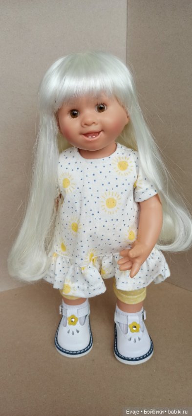 Парики 8-9" - 5 моделей, на Meadow dolls 28 см, Wichtel