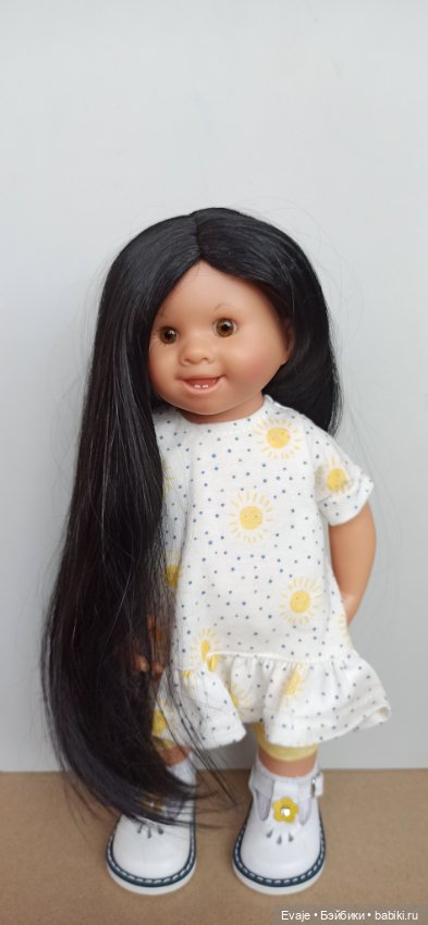 Парики 8-9" - 5 моделей, на Meadow dolls 28 см, Wichtel (фото 3)