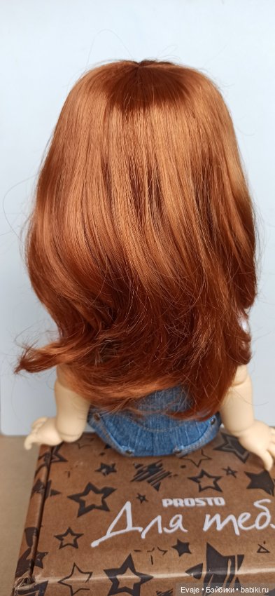 Парик 9-10" - Естественная волна - красная морковь (фото 2)
