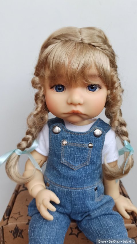 Парик 9-10" - Французские длинные косы - русый (фото 6)