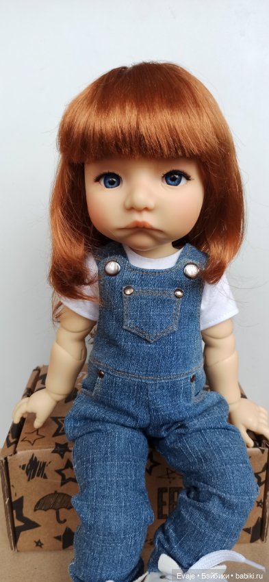 Парик 9-10" - Естественная волна - красная морковь