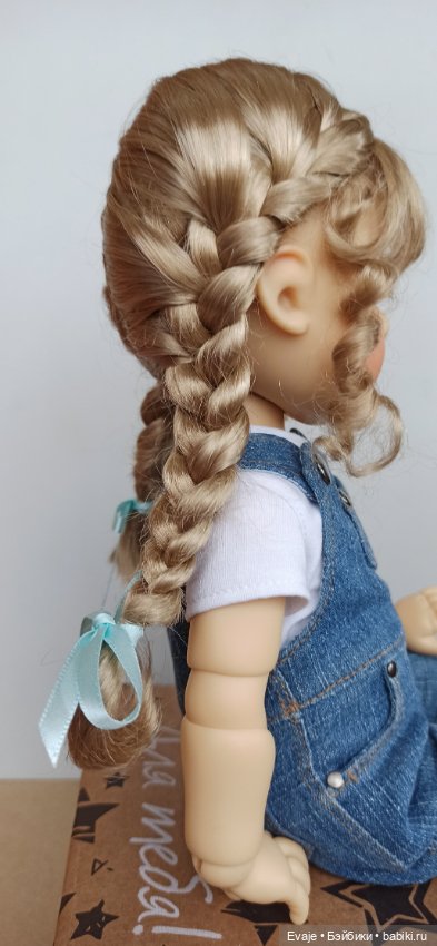 Парик 9-10" - Французские длинные косы - русый (фото 8)