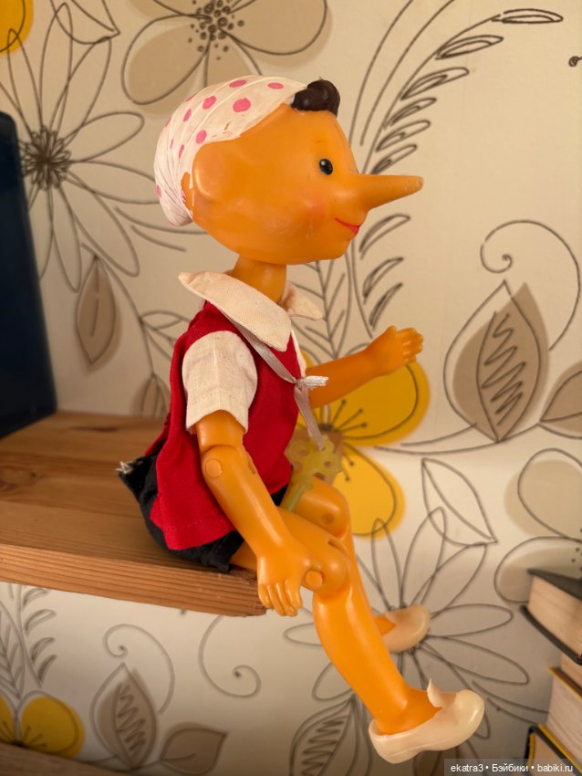 Буратино шарнирный — Винтажные куклы и игрушки детства