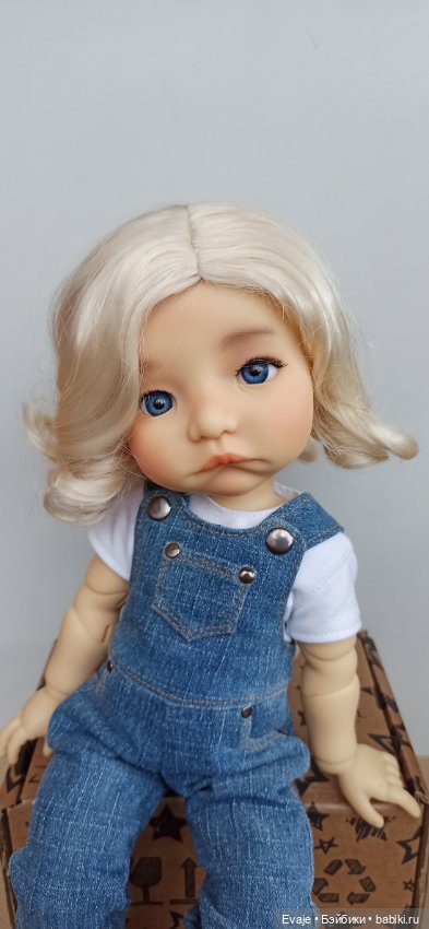 Парики 9-10" - Локоны с пробором - сливочный блонд (фото 6)