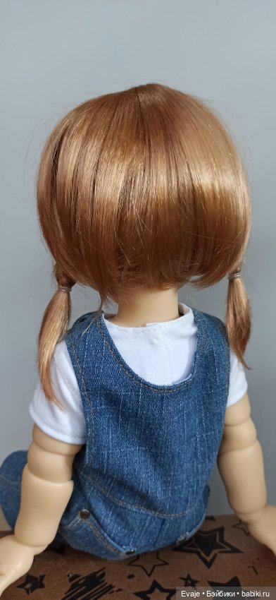 Парики 9-10" - Косички с заколкой - золотой блонд (фото 7)