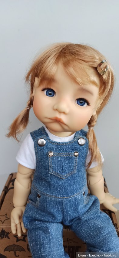 Парики 9-10" - Косички с заколкой - золотой блонд (фото 6)