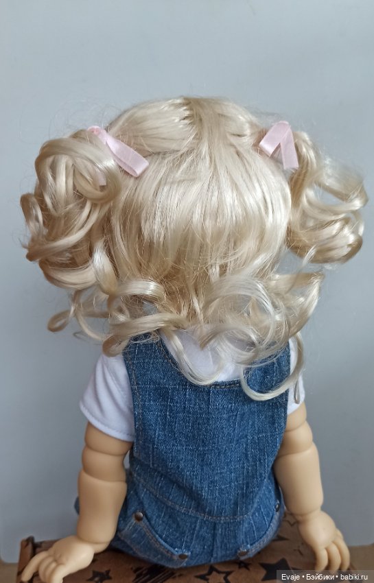 Парики 9-10" - Локоны с хвостиками и бантами, 2 цвета (фото 3)
