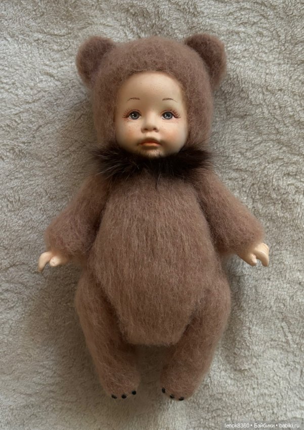 Кукла из шерсти Мишка — Авторские куклы (фото 5)