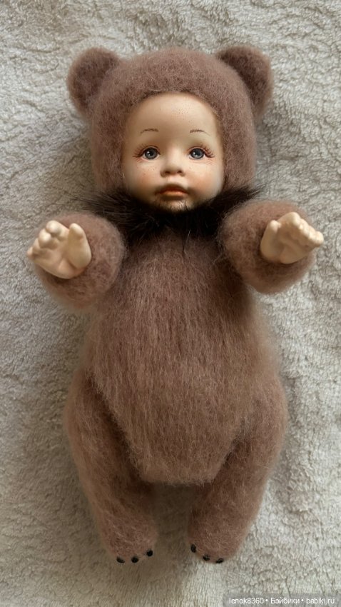 Кукла из шерсти Мишка — Авторские куклы (фото 4)