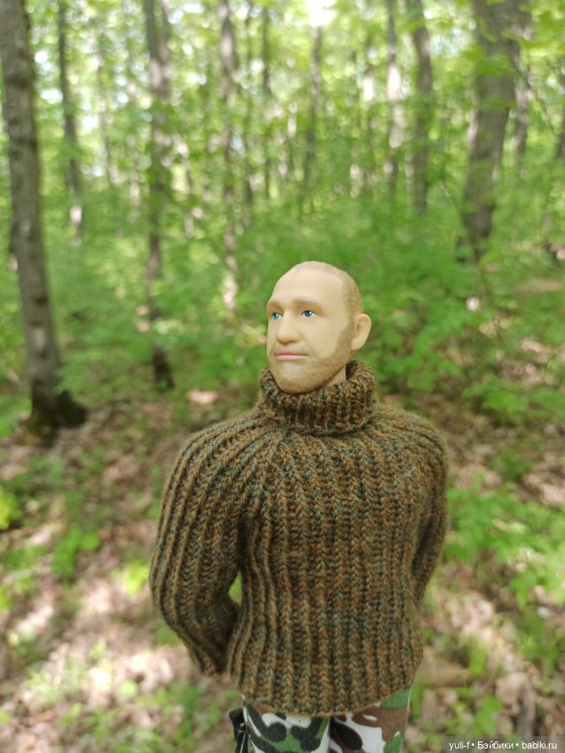 На охоту, на рыбалку. Свитер для Сергея Харитонова (фото 2)