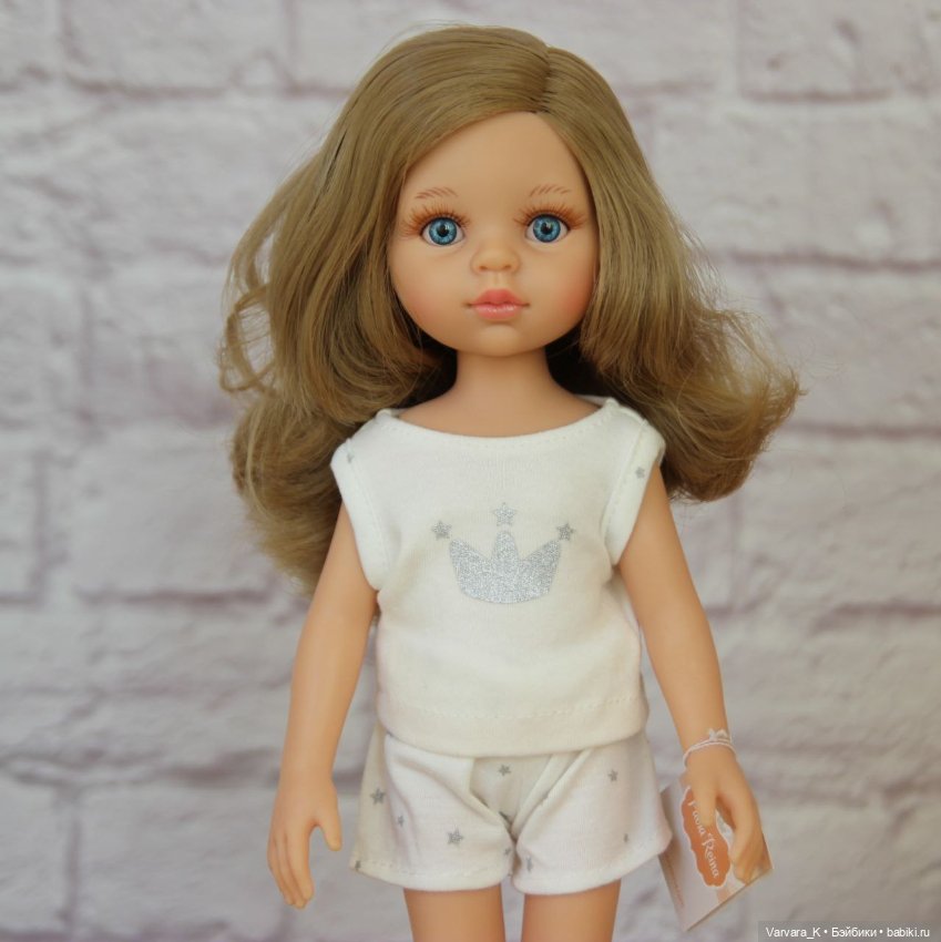 Paola Reina, кукла Карла в пижаме, голубые глаза, 32 см, № 3, арт 13211 (фото 10)