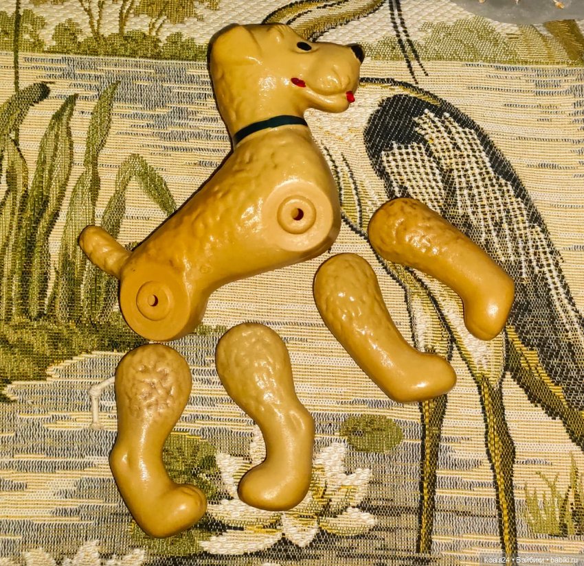 Игрушка СССР Собака. Пёс. Целлулоид. Клеймо (фото 5)