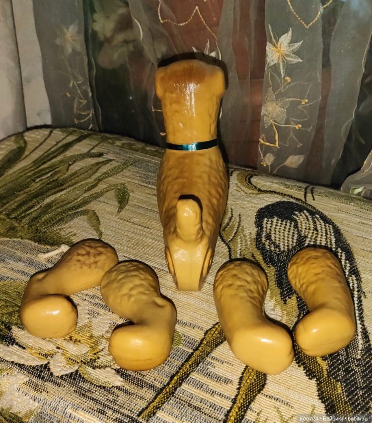 Игрушка СССР Собака. Пёс. Целлулоид. Клеймо (фото 2)