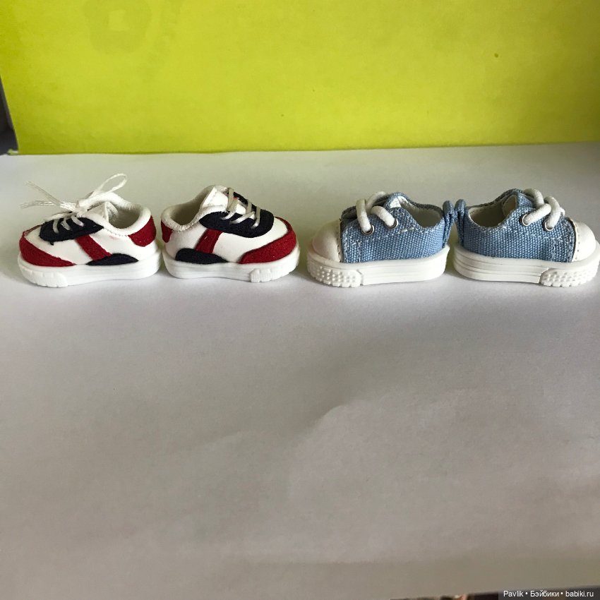 Кроссовки и туфли для кукол с ногой примерно 3 - 3,5 см (фото 2)