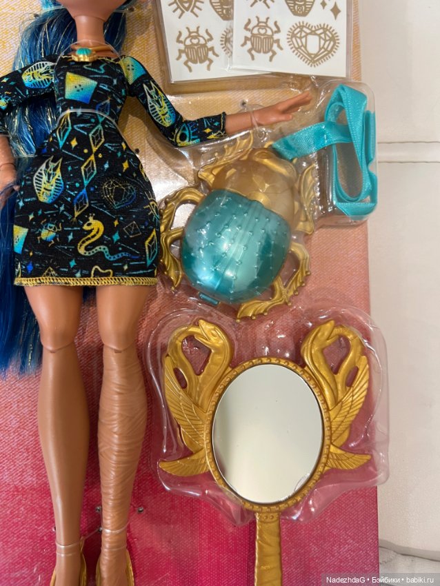 Monster High Doll & Accessories, Cleo De Nile Golden (фото 10)