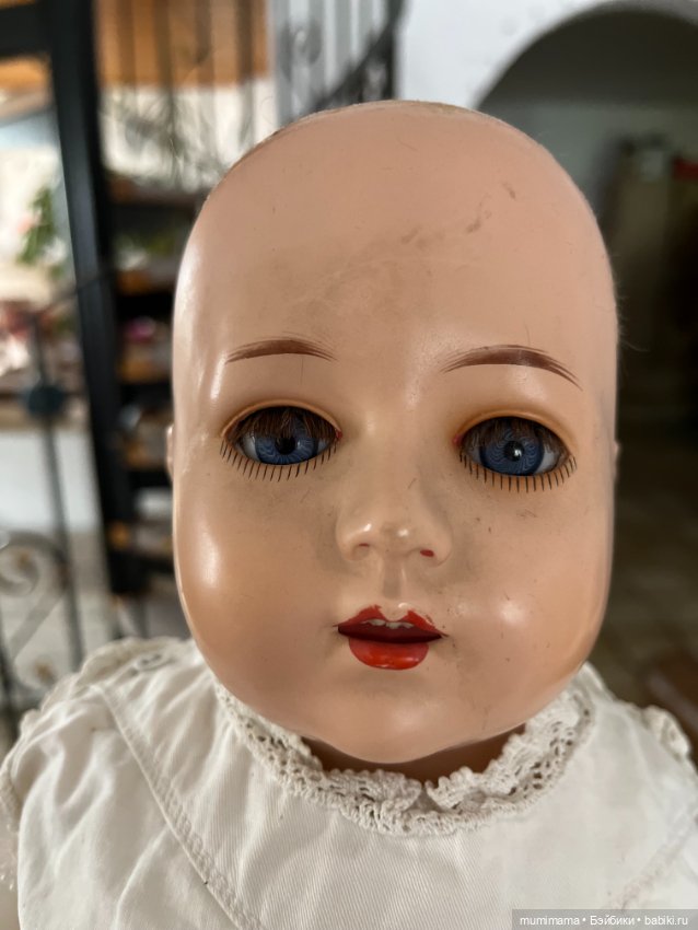 Антикварная кукла из целлулоида Schildkröte 1926 рост 66 см (фото 7)