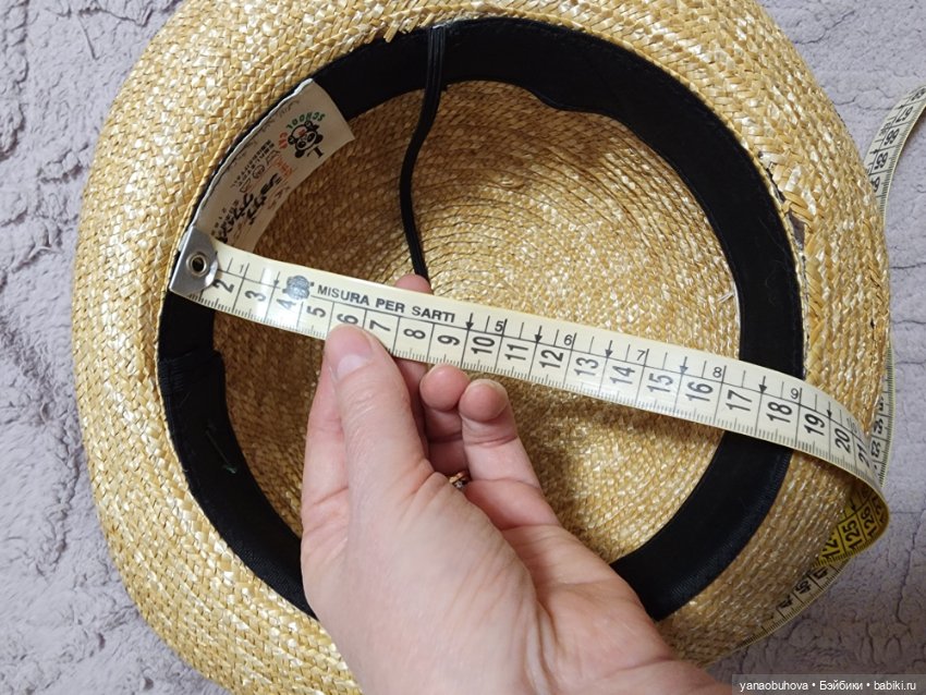 Детская винтажная школьная соломенная шляпка (фото 5)