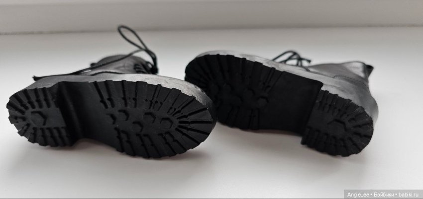 Берцы ботинки черные для кукол BJD SD 1/3 70+ (фото 6)
