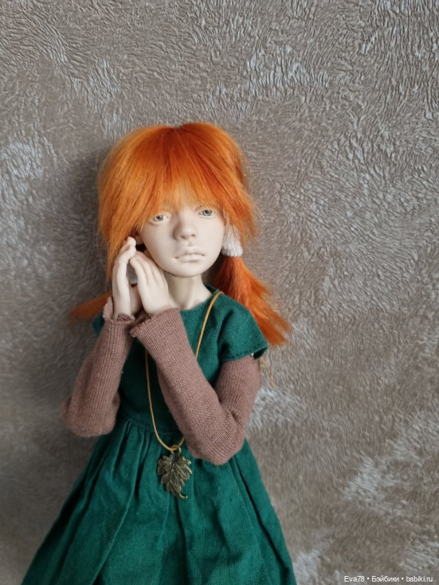 Парик на куклу Птичка Лора натуральный (фото 6)