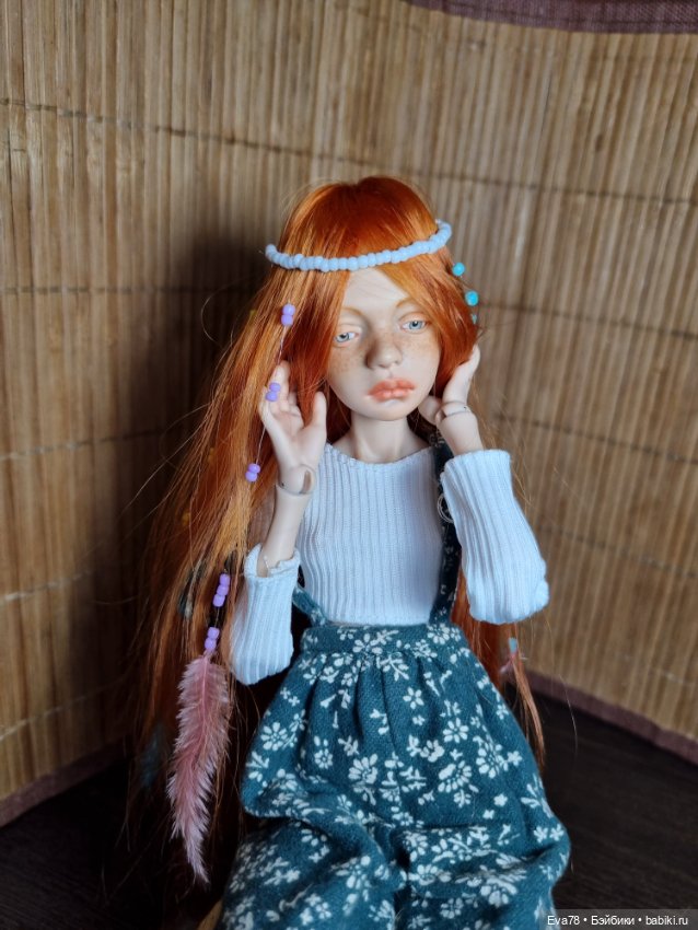 Парик на куклу Птичка Лора натуральный (фото 7)