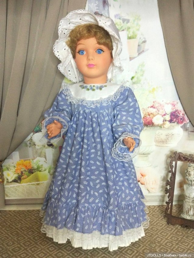 Платье для антикварной, винтажной куклы (фото 4)
