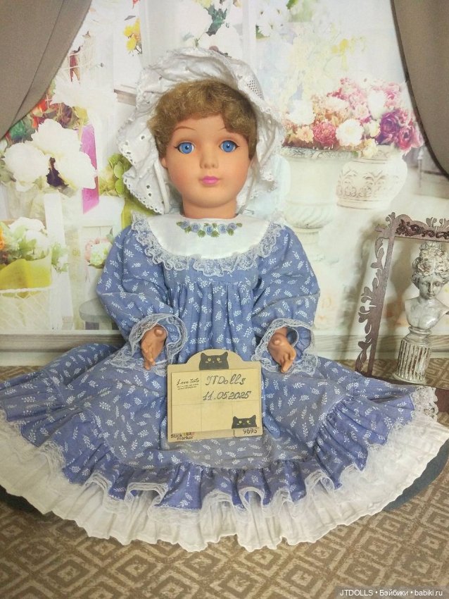 Платье для антикварной, винтажной куклы (фото 7)