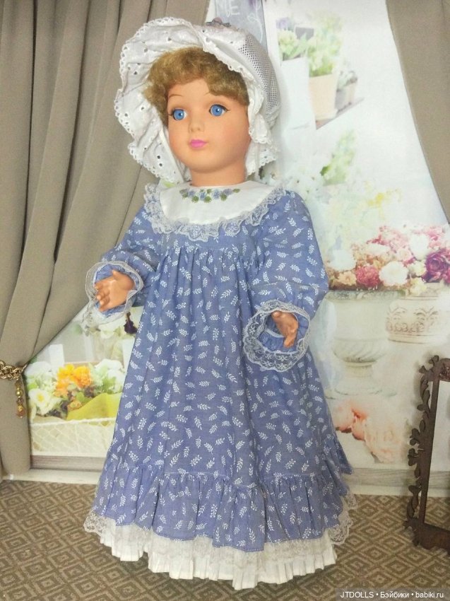 Платье для антикварной, винтажной куклы (фото 2)