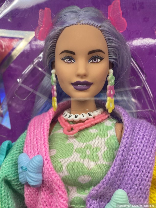 Барби экстра с лавандовыми волосами (фото 8)