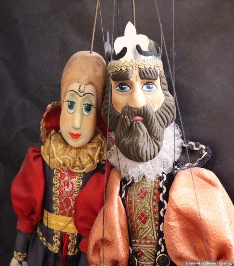Чешские классические марионетки. Король и Королева (фото 9)