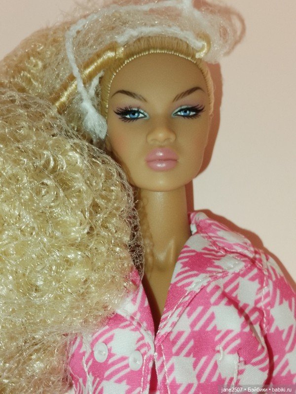 Fashion royalty Integrity toys Nu Face Nadja Print It Pink NRFB (фото 4)