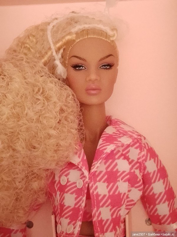 Fashion royalty Integrity toys Nu Face Nadja Print It Pink NRFB (фото 8)