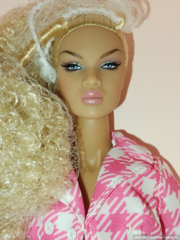 Fashion royalty Integrity toys Nu Face Nadja Print It Pink NRFB (фото 5)