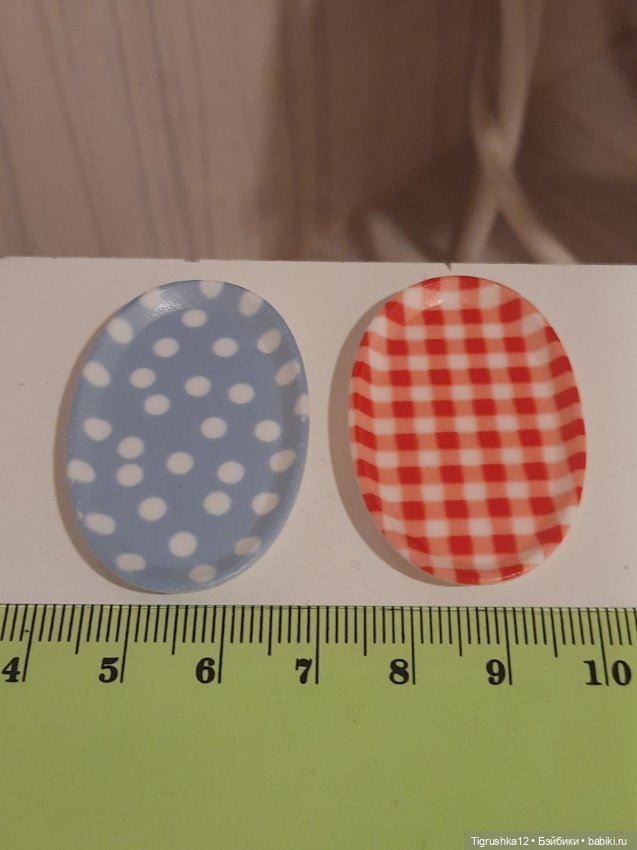 Набор тарелок — Миниатюра для кукол (фото 6)